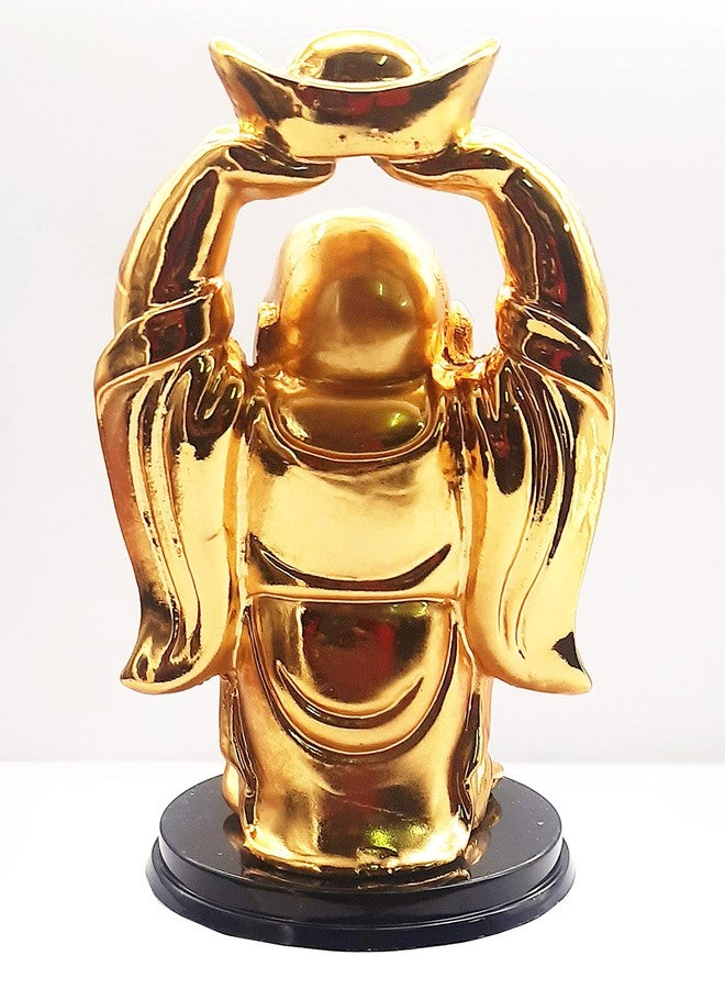 eshoppee Laughing Buddha Budha with Wealth Ingot (6) - Image 3